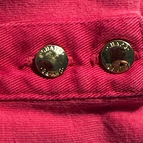 Chaps Women’s Pink & White Striped 3/4 Sleeve Nautical Top Size 2X Cotton Blend - Picture 4 of 12